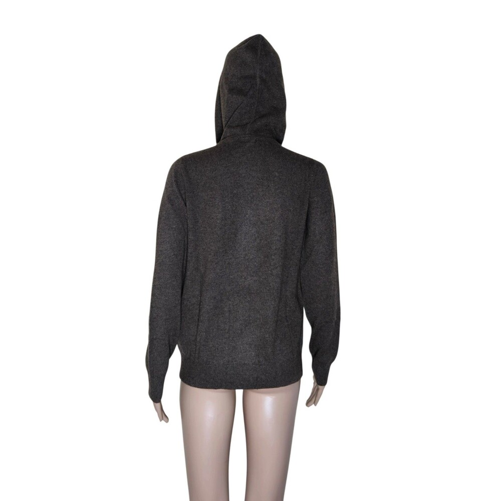 NWT Quince Womens Brown Mongolian Cashmere Full Zip Hoodie Cardigan Sweater XS - Picture 3 of 8